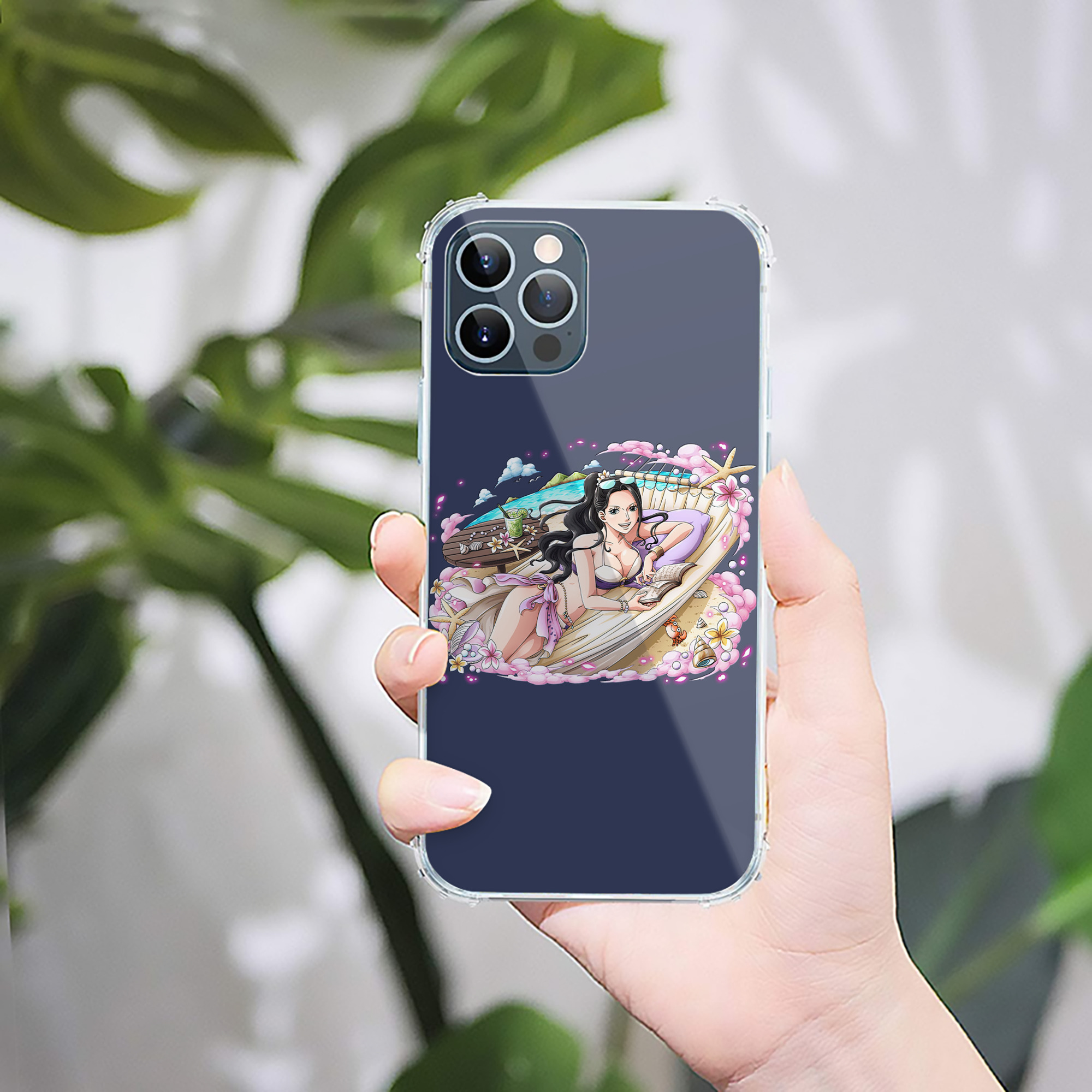 （画像用） ワンピース ニコ・ロビン ONE PIECE Nico Robin 【iPhone 12シリーズ対応】透明スマホケース（クリアソフトケース）